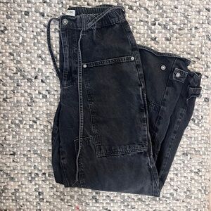 Free People curvy outlaw wide-leg jeans